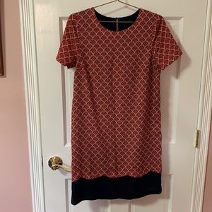 The Limited Red, White, and Blue Pattern Dress